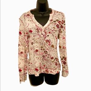 North Face floral longsleeve women’s shirt size Small